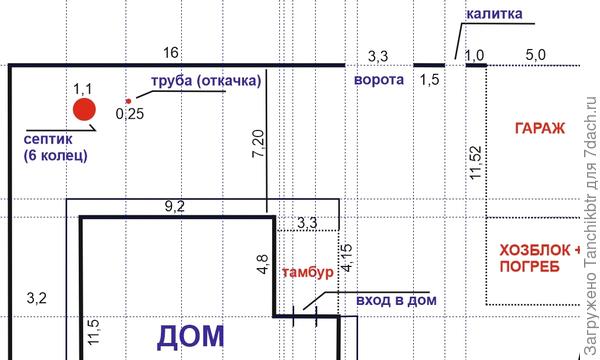 план палисадника